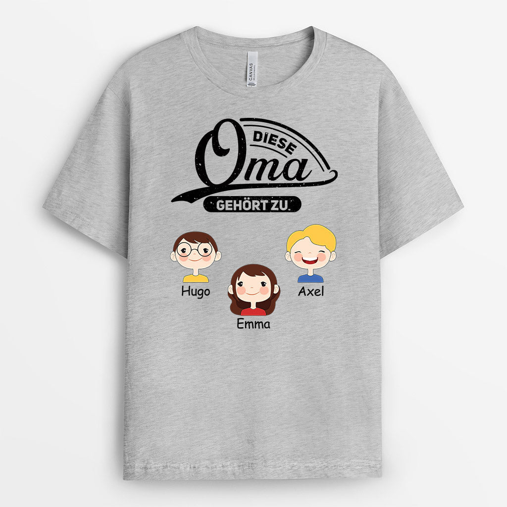 0856AGE2 Personalisierte Geschenke T Shirt Kinder Enkelkinder Mama Oma_0b285951 e71a 490c b915 1413decde512