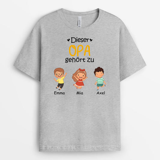 0865AGE2 Personalisierte Geschenke T Shirt Kinder Enkelkinder Papa Opa_00ccd46c 05df 4de0 9772 5b166dcad0a6