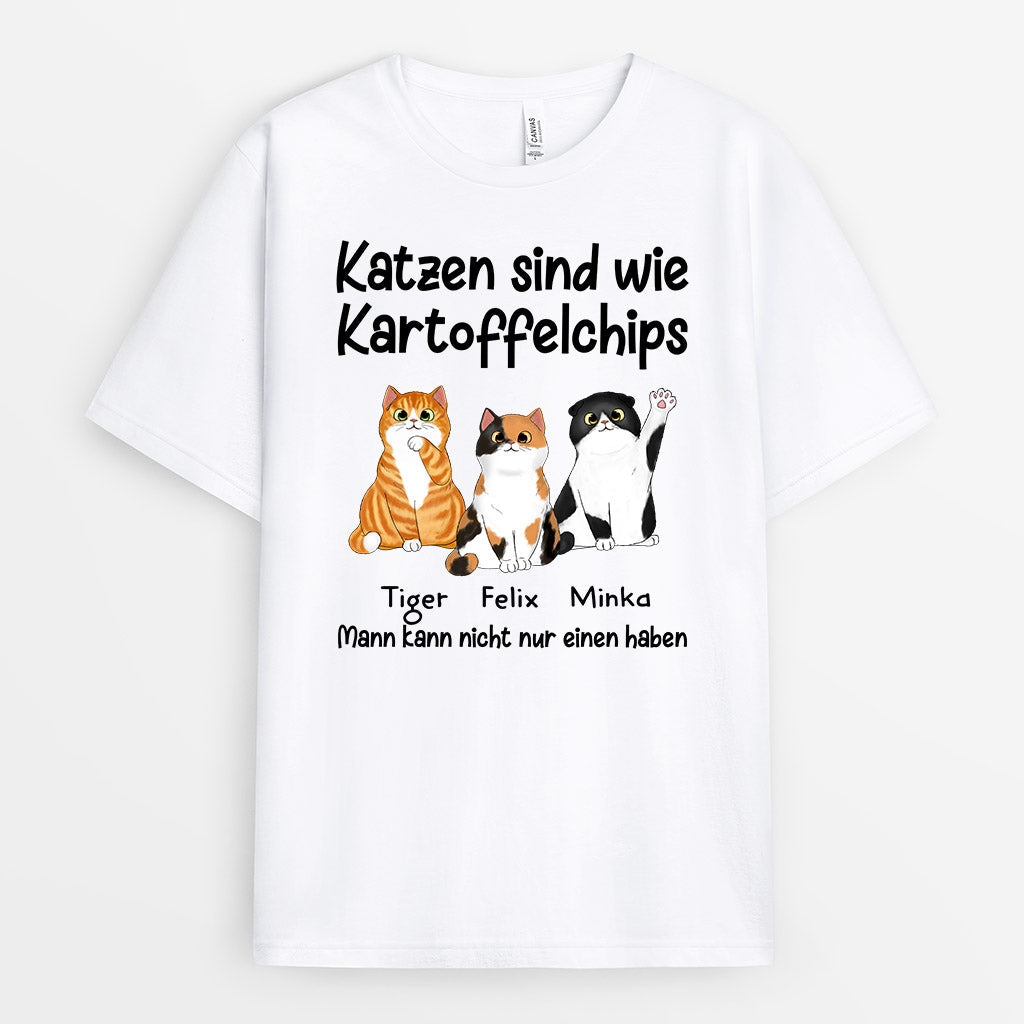 0874AGE1 Personalisierte Geschenke T Shirt Katzen Katzenliebhaber Katzenbesitzer_668dfecb ad1c 453b b120 5ef23f4b5568