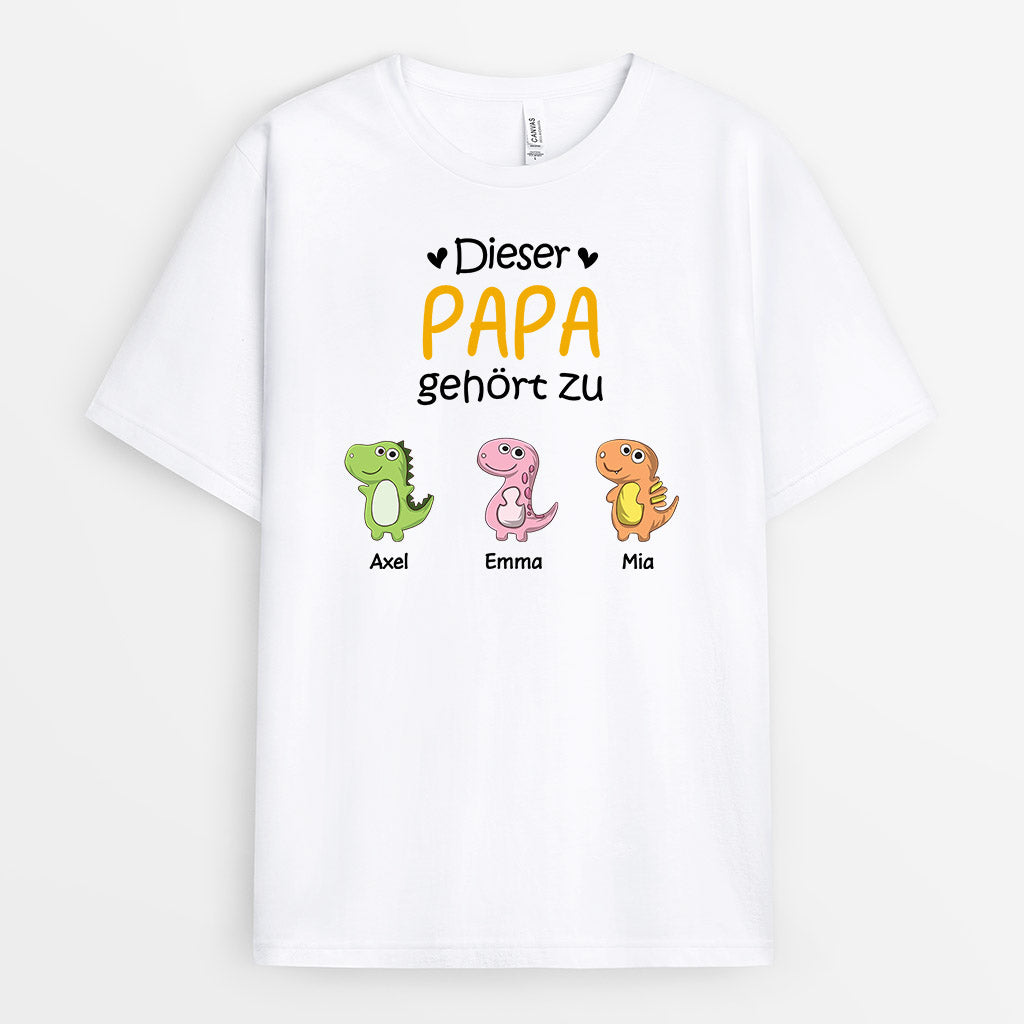 0879AGE1 Personalisierte Geschenke T Shirt Kinder Enkelkinder Papa Opa_7aeade72 a243 4541 adc2 9fabe8a82c69