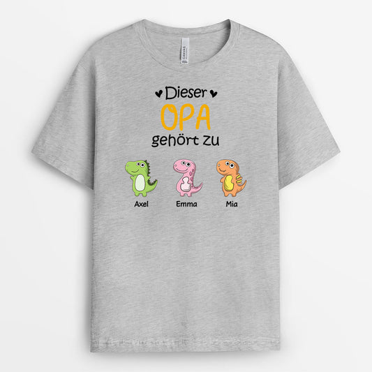 0879AGE2 Personalisierte Geschenke T Shirt Kinder Enkelkinder Papa Opa_76f991a2 ffe9 4361 bf62 e8fec98d4ff0