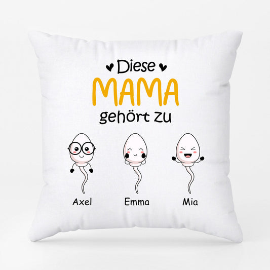 0885PGE1 Personalisierte Geschenke Kissen Kinder Enkelkinder Mama Oma