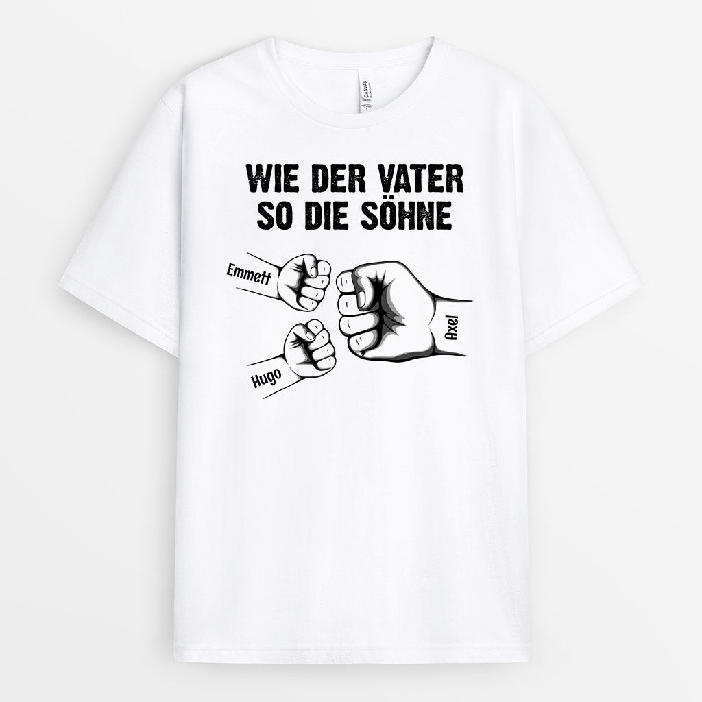 0890AGE2 Personalisierte Geschenke T Shirt Kinder Enkelkinder Papa Opa