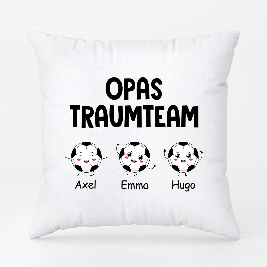 0893PGE2 Personalisierte Geschenke Kissen Traum Team Kinder Enkelkinder Papa Mama