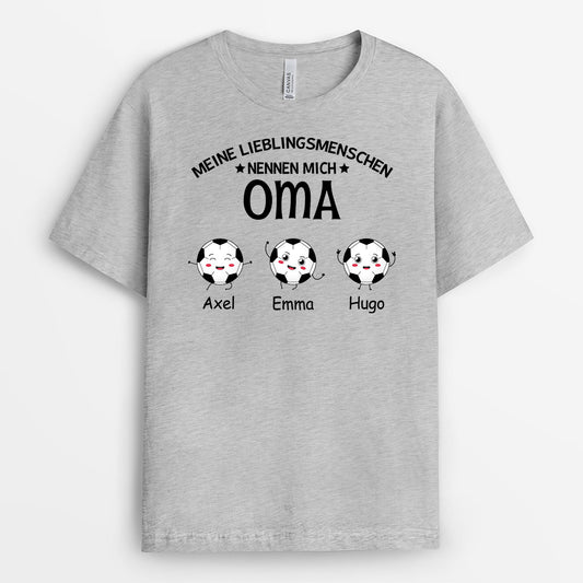 0894AGE1 Personalisierte Geschenke T Shirt Spieler Kinder Enkelkinder Mama Oma