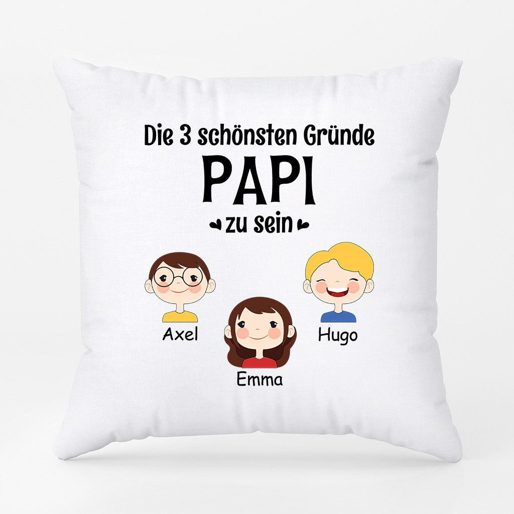 0897PGE1 Personalisierte Geschenke Kissen Grund Kinder Enkelkind Papa Opa