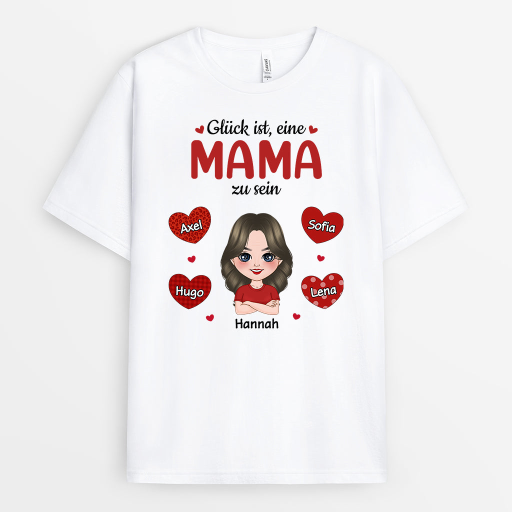 0911AGE2 Personalisierte Geschenke T Shirt Kinder Enkelkinder Mama Oma